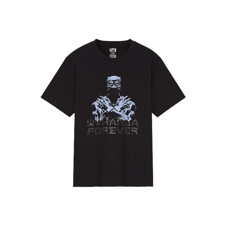 UNIQLO Черная унисекс футболка