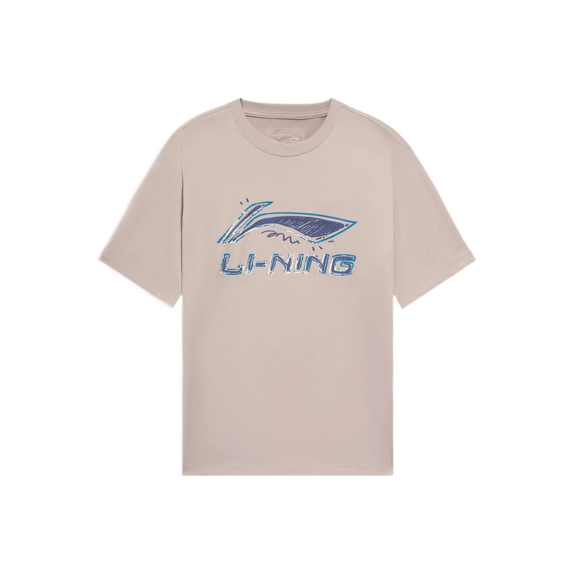 LINING Sports Life Collection T Shirts Men's Light White Purple