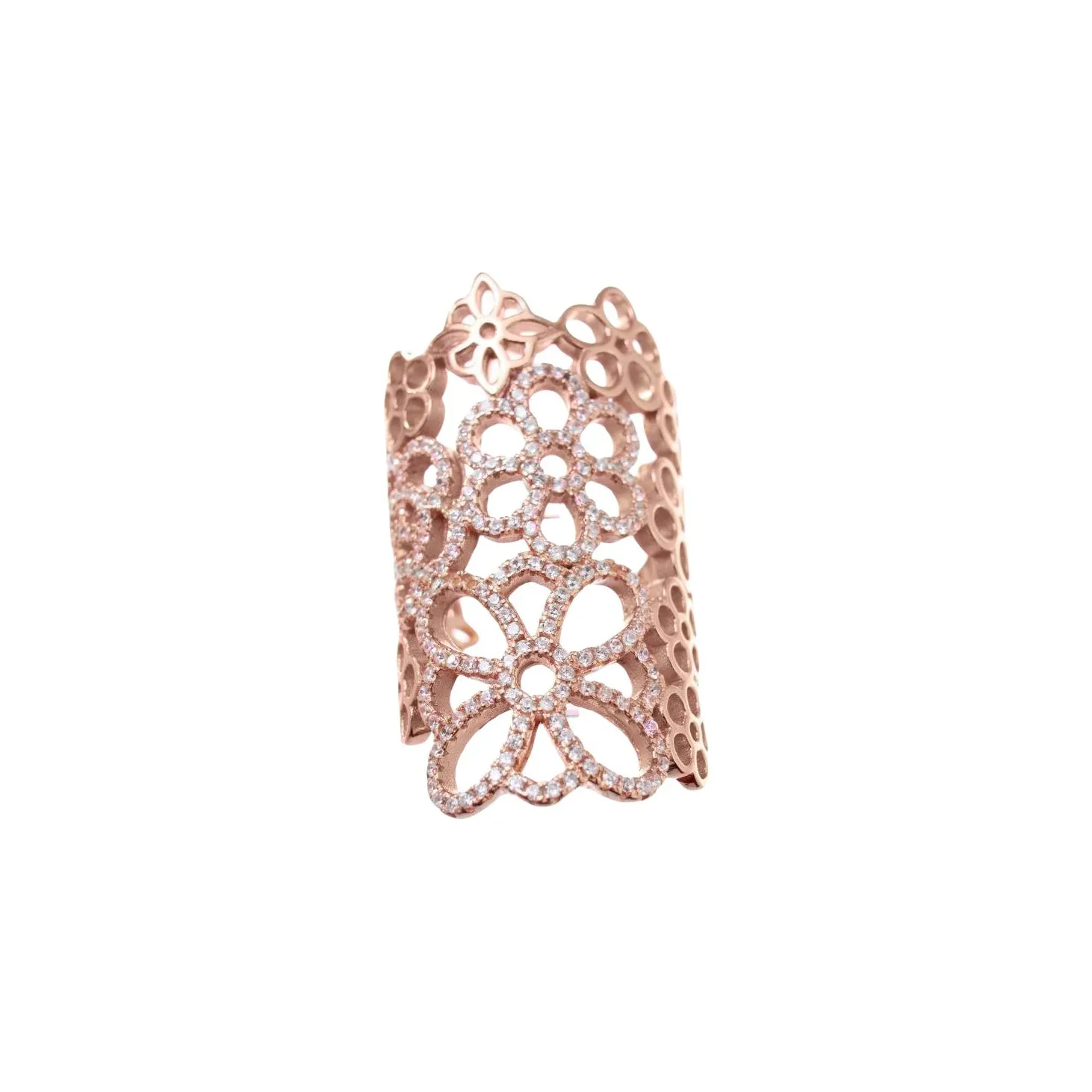 Folli Follie Sterling Silver Rings Women's Rose Gold
