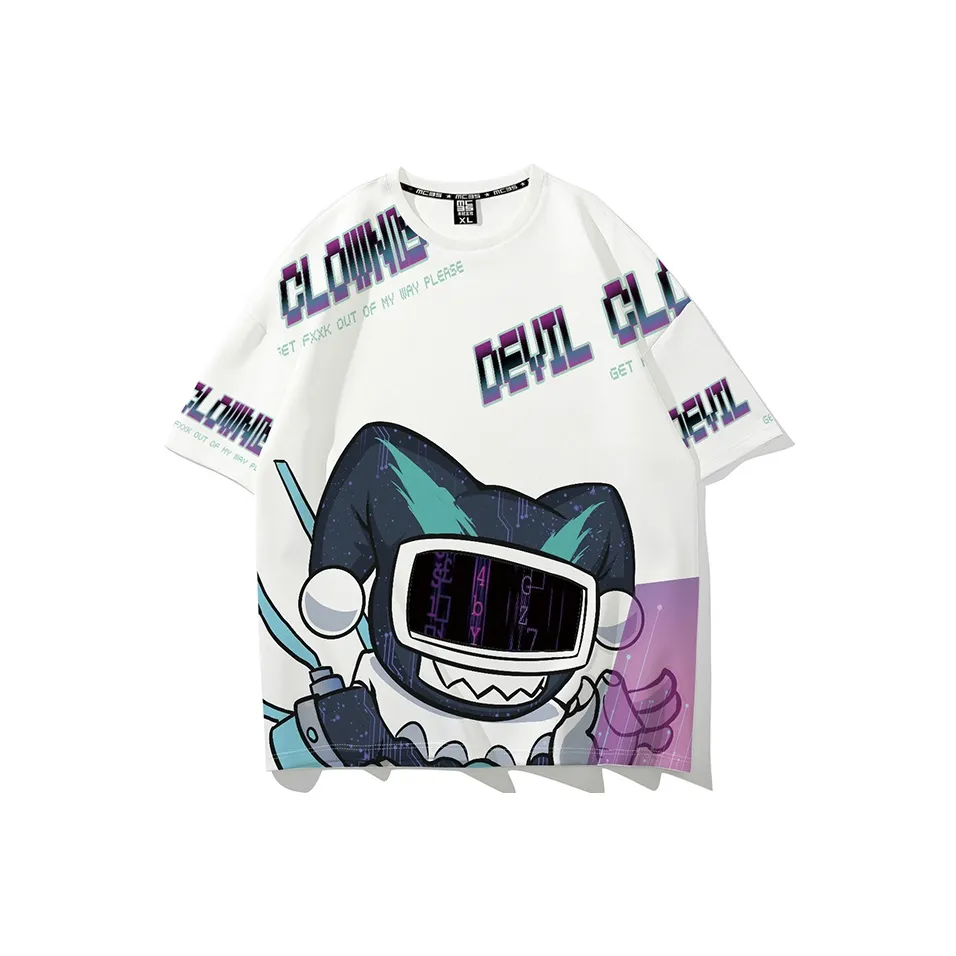 SANSYAS x Devil Clown Прямой крой T-рубашка Унисекс