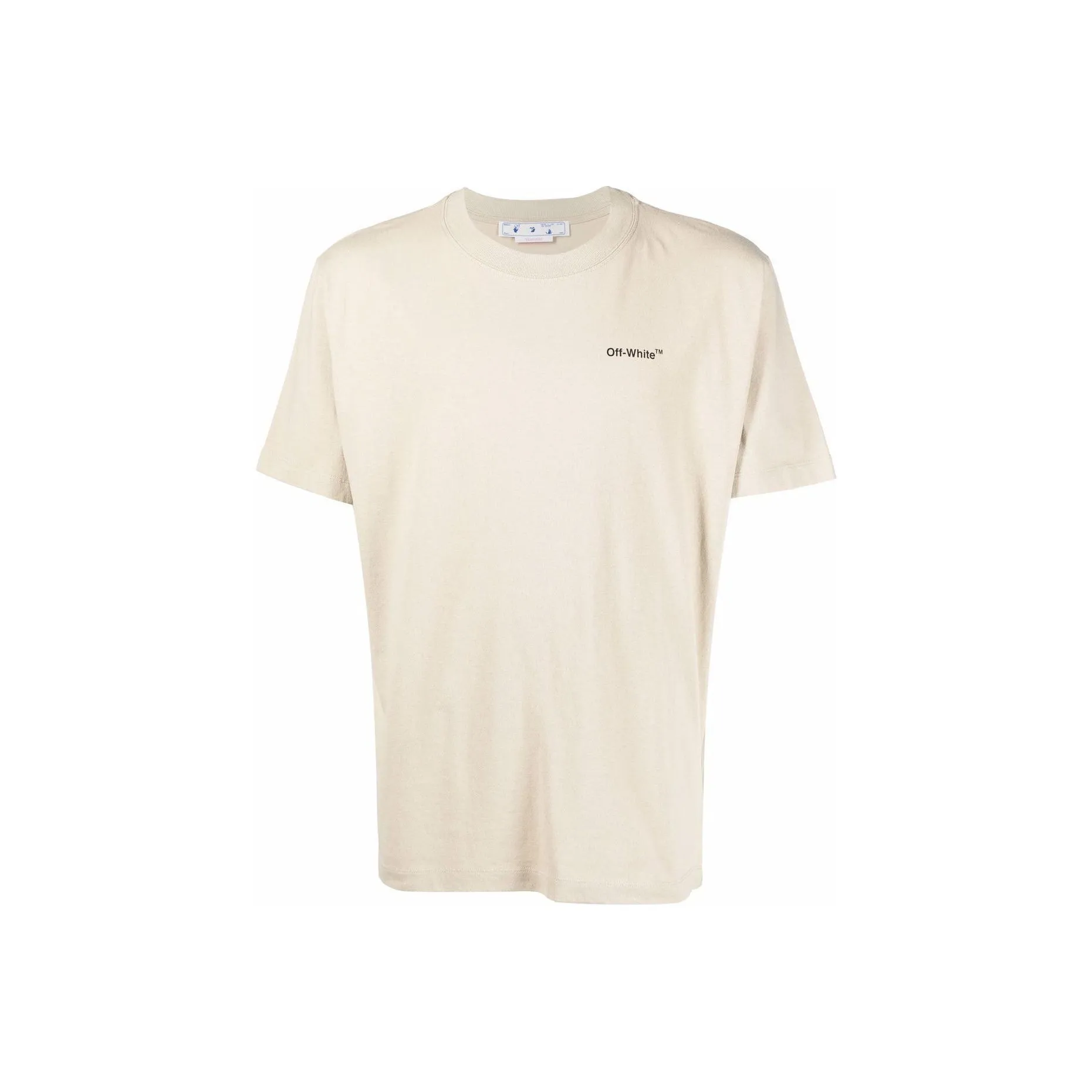 Off Белый SS22 Бежевый Мужская T-Рубашка