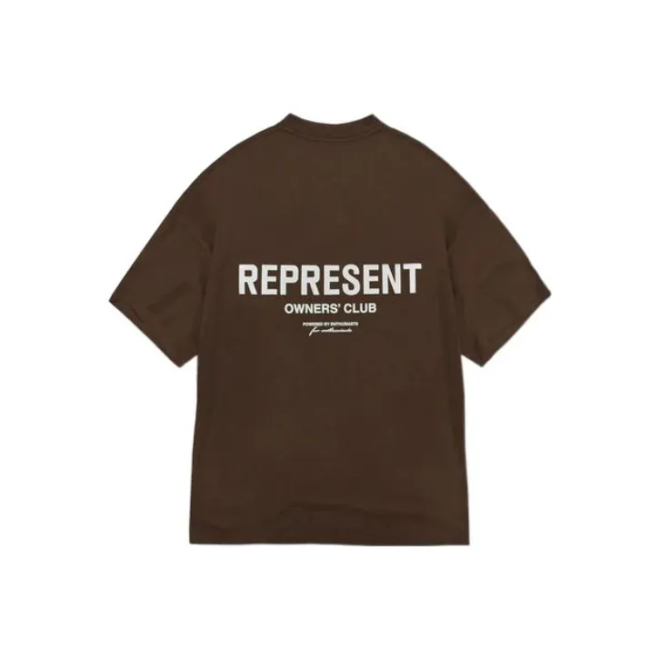 REPRESENT Коричневая унисекс футболка