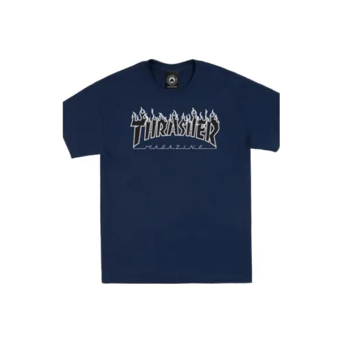 Thrasher Синие Унисекс Футболки