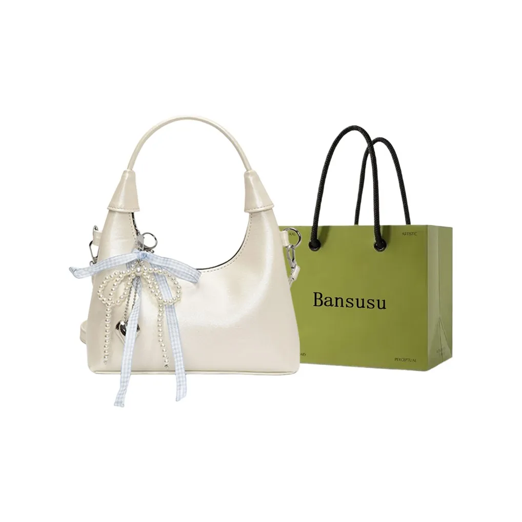 Bansusu ПУ (полиуретан) Сумка через плечо Сумка Обычная Женская Белая Серебряная Розовая Черная