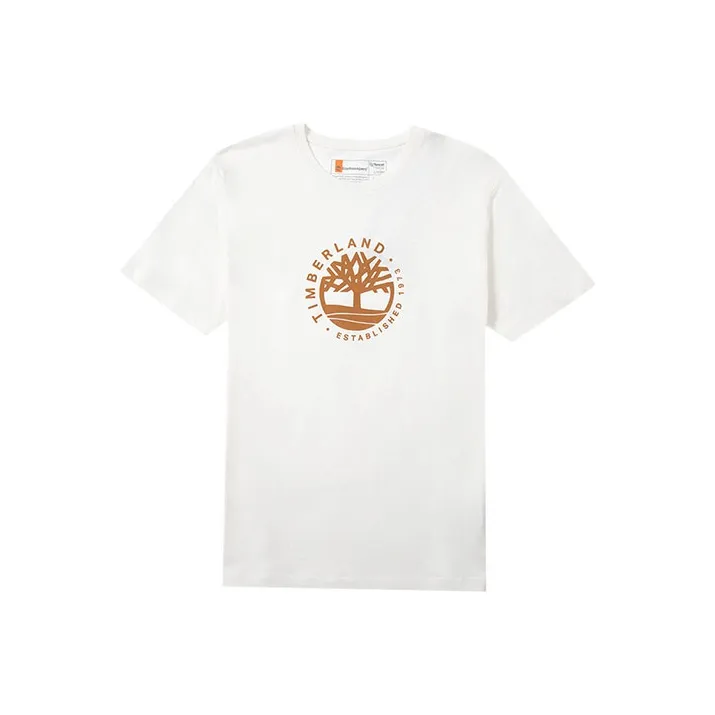 Timberland T Shirt Unisex Vintage White