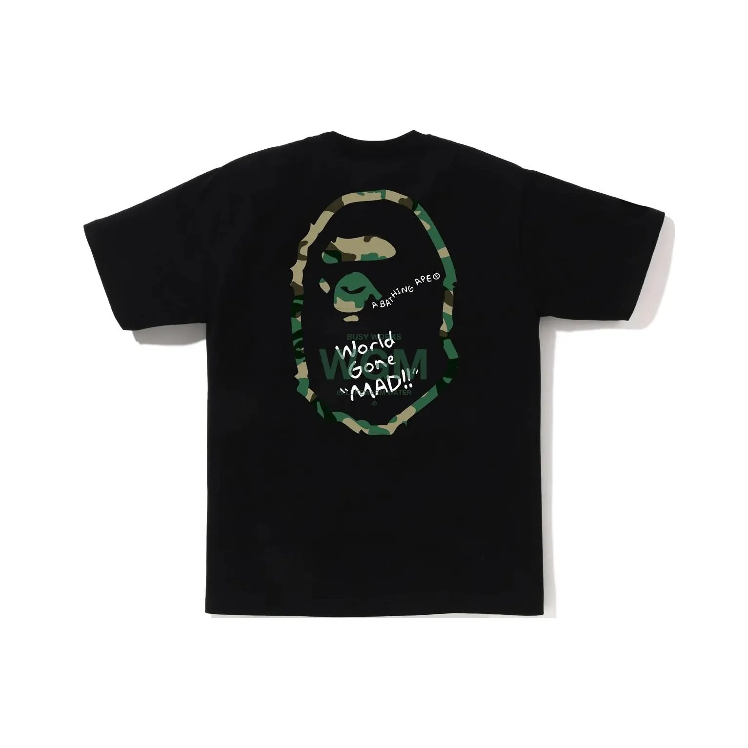 Bape Woodland Camo Wgm Ape Head Tee