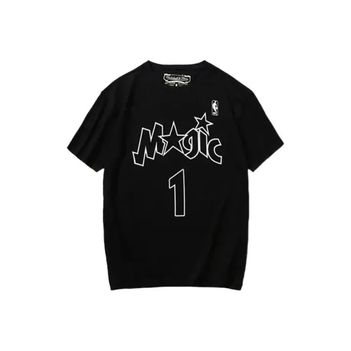 Mitchell Ness T Shirts Men's Black