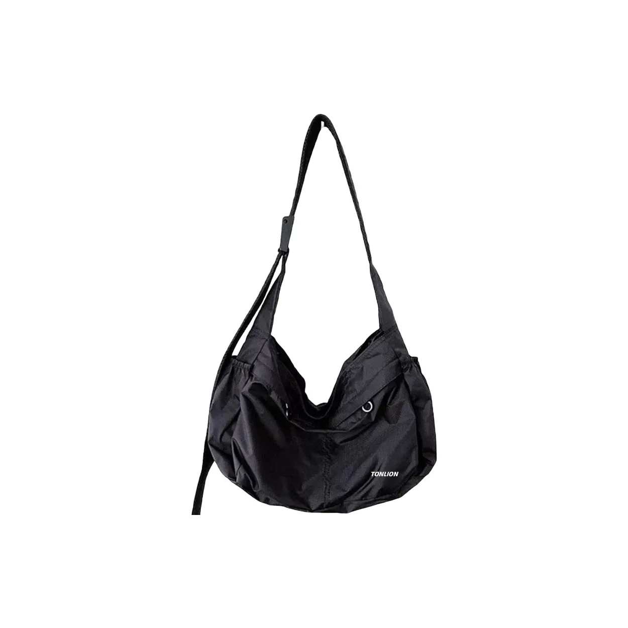 Tonlion Нейлоновая сумка через плечо большая унисекс черная
