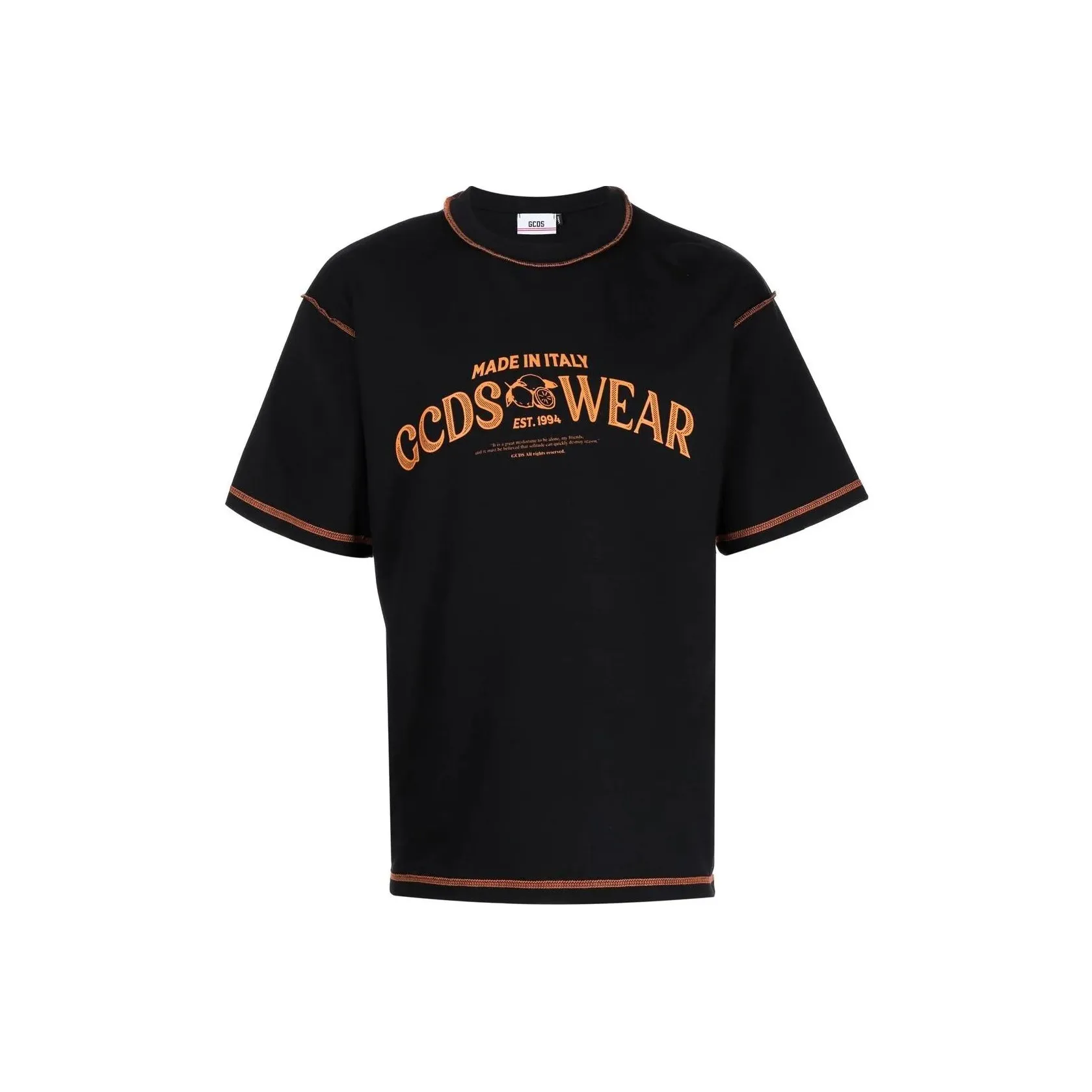 GCDS Черные Мужские T-Рубашки