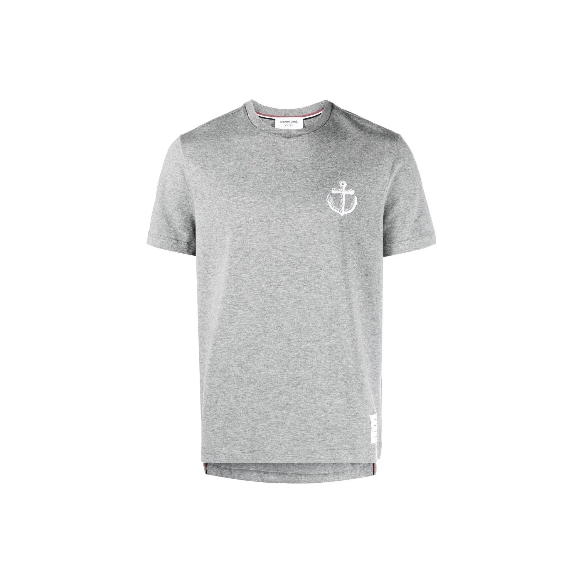 THOM BROWNE Anchor Embroidered Crewneck T Shirt