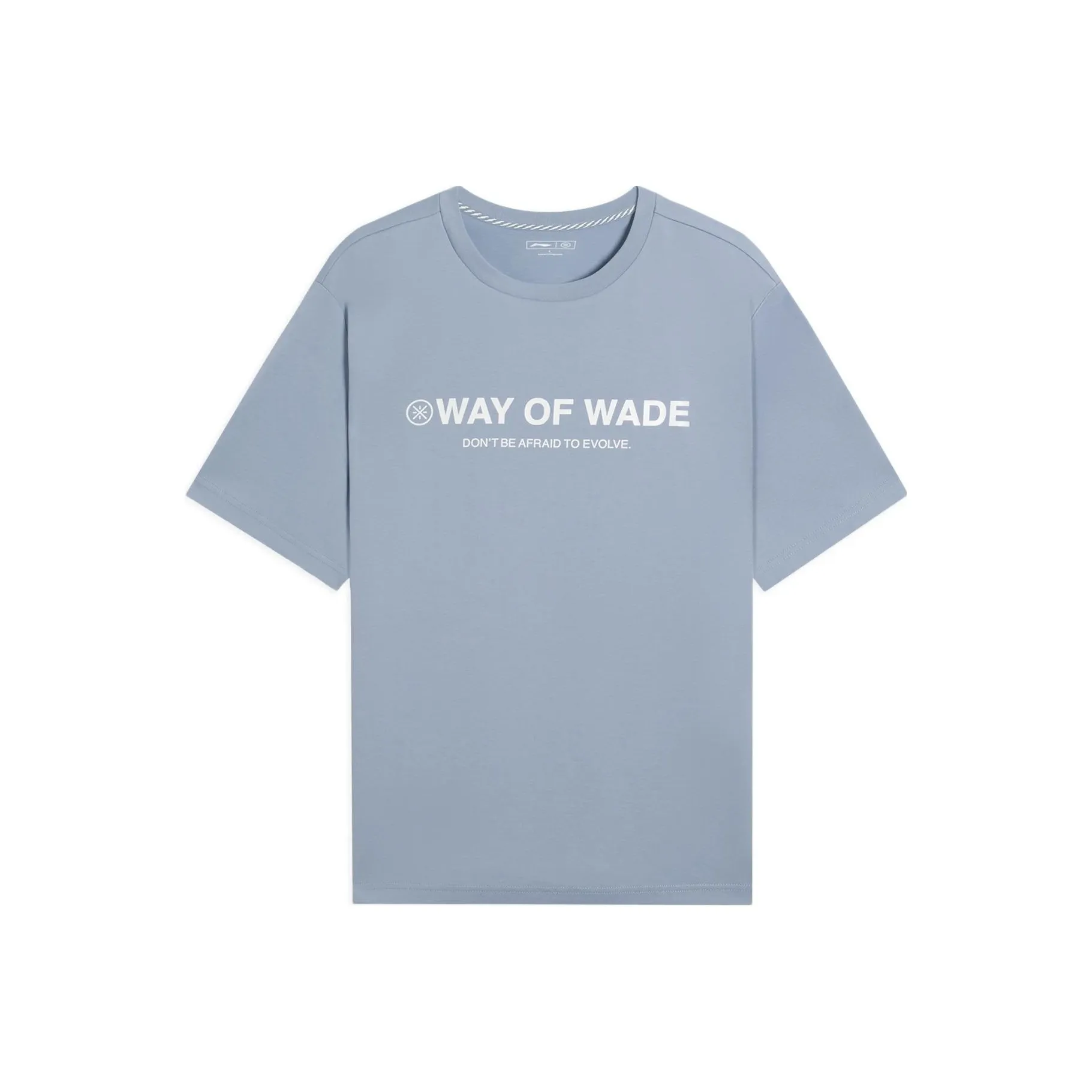 LINING Мягкий Серый Синий Мужская Футболка