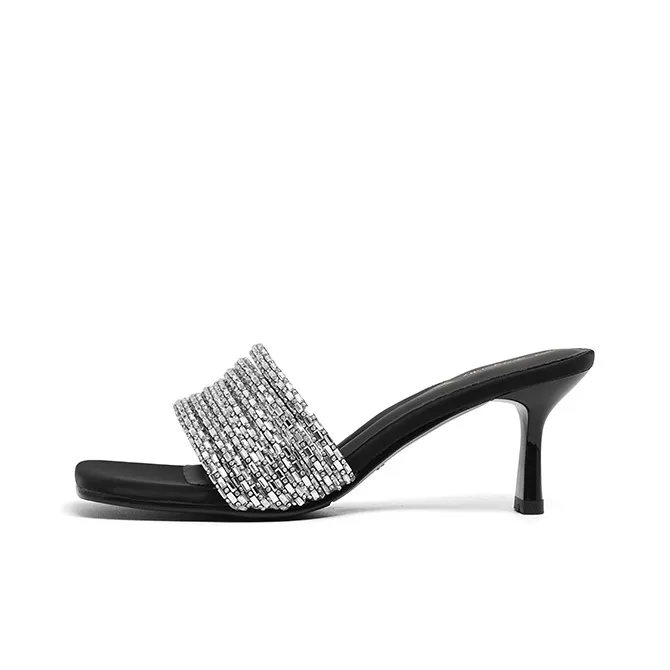 RED DRAGONFLY Резина Подошва Стразы Слипоны Женские