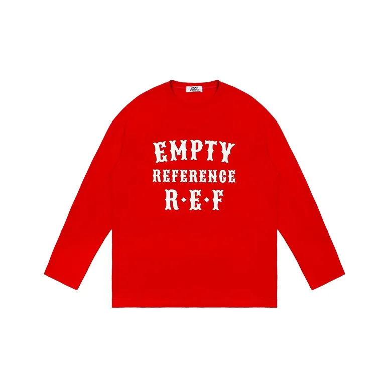 EMPTY REFERENCE Длинный рукав Т-рубашка Унисекс