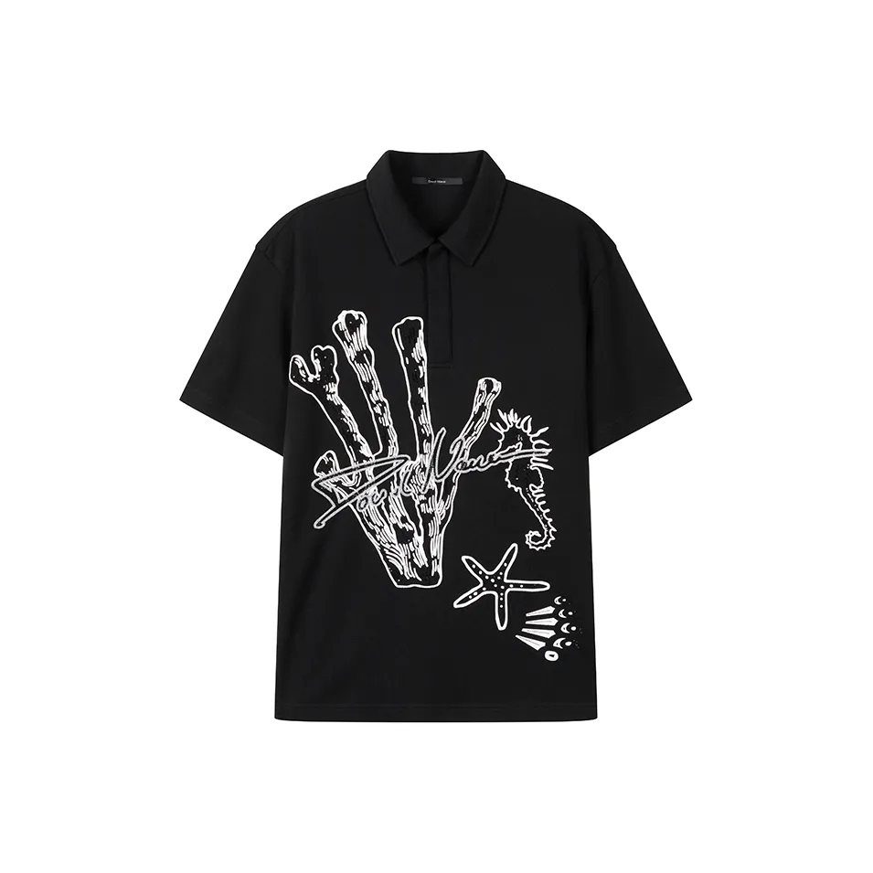 DAVID NAMAN Черные Мужские T-Рубашки