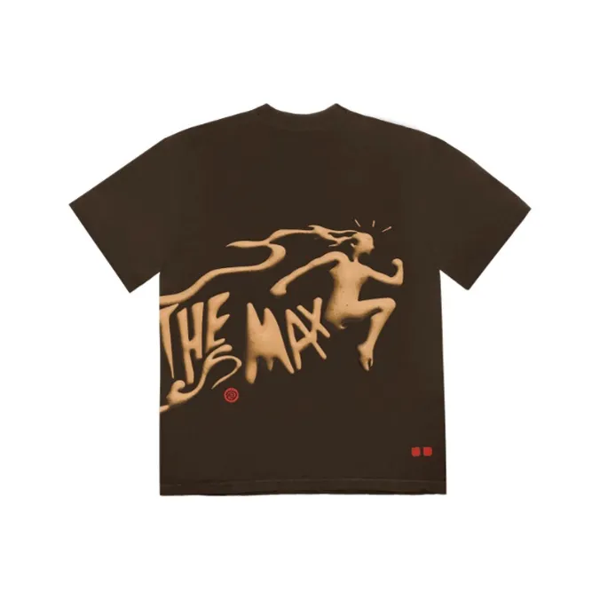 TRAVIS SCOTT Коричневая унисекс футболка