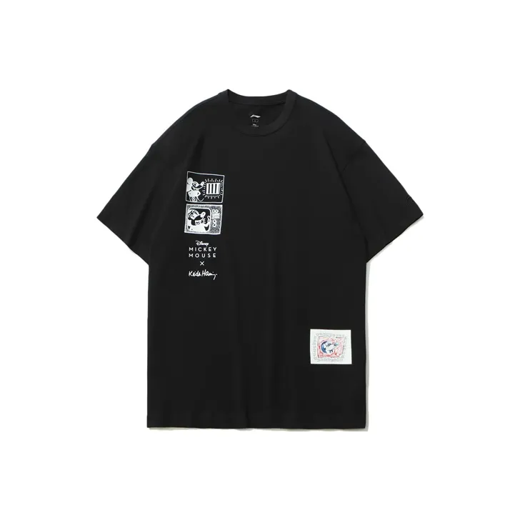 LiNing x Disney T Shirt Men's Black