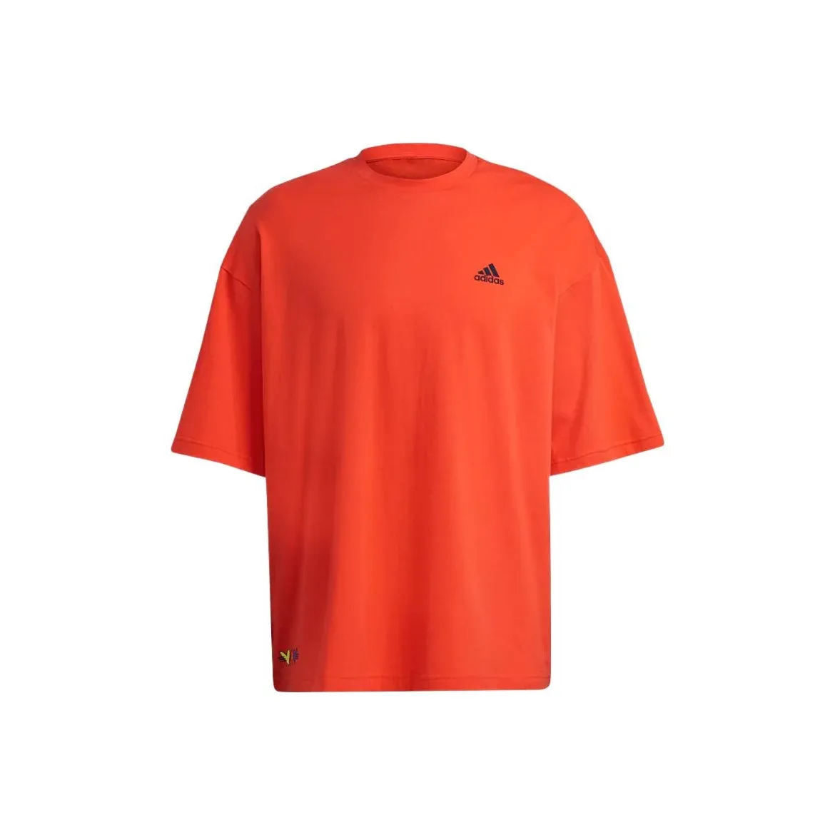 Adidas T Shirts Unisex Half Neon Red