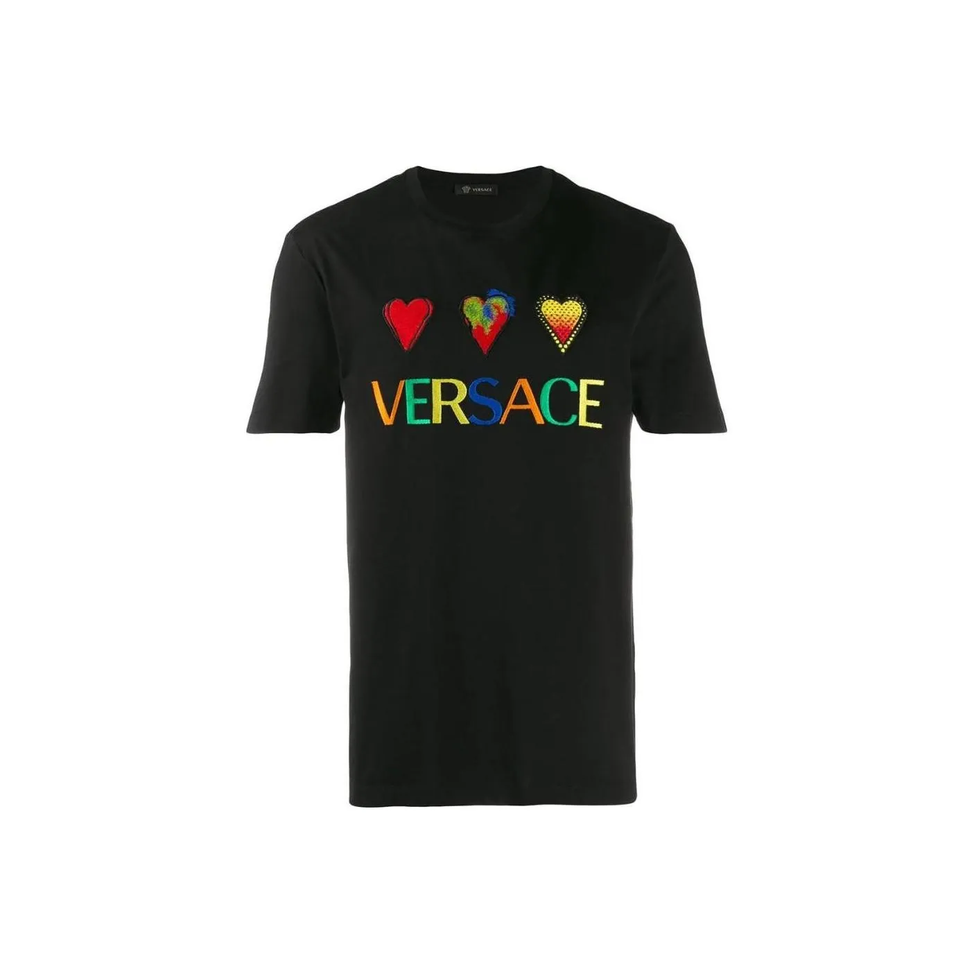 VERSACE Мужские черные T-рубашки