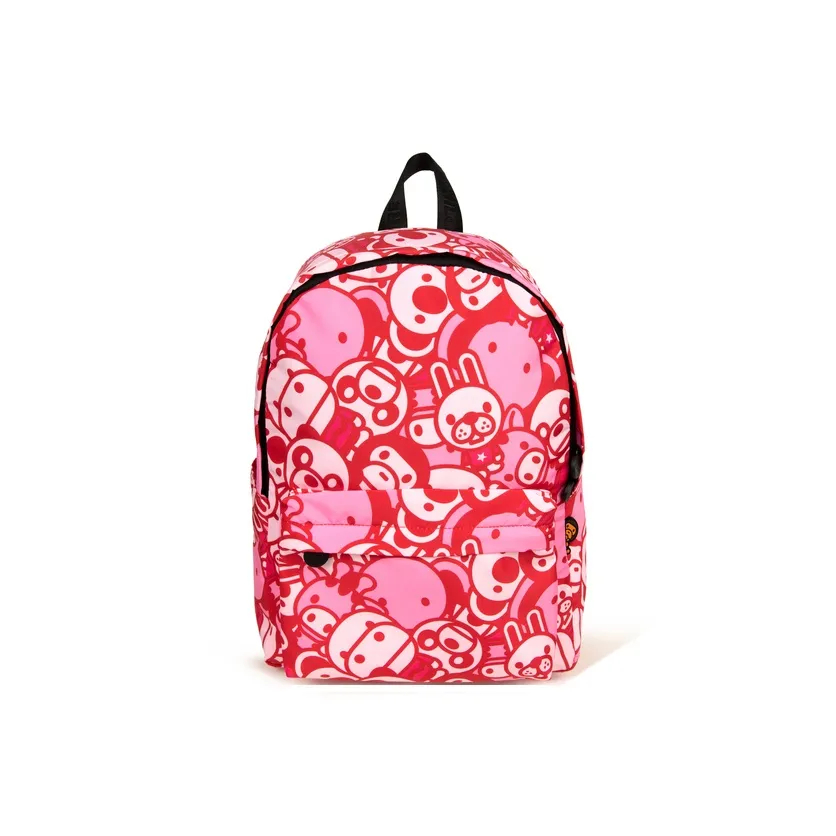 BABY MILO STORE BY A BATHING APE Fabric Backpack Regular Unisex Pink/Green