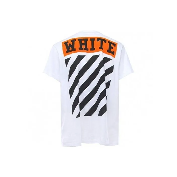 OFF Белый SS21 T-Рубашка Мужская Белая