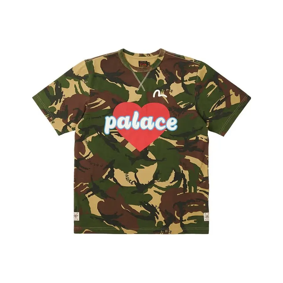 PALACE X EVISU Co Бренд T-Рубашка Унисекс