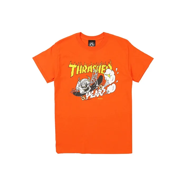 Thrasher T Shirt US Version Unisex Orange