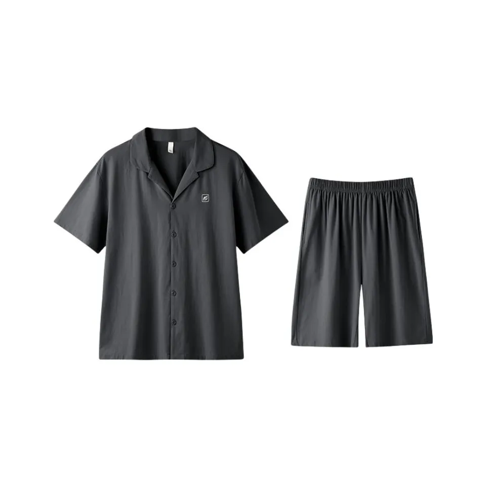 ZAO FU NIAO Пижамный комплект Мужской Темно-серый