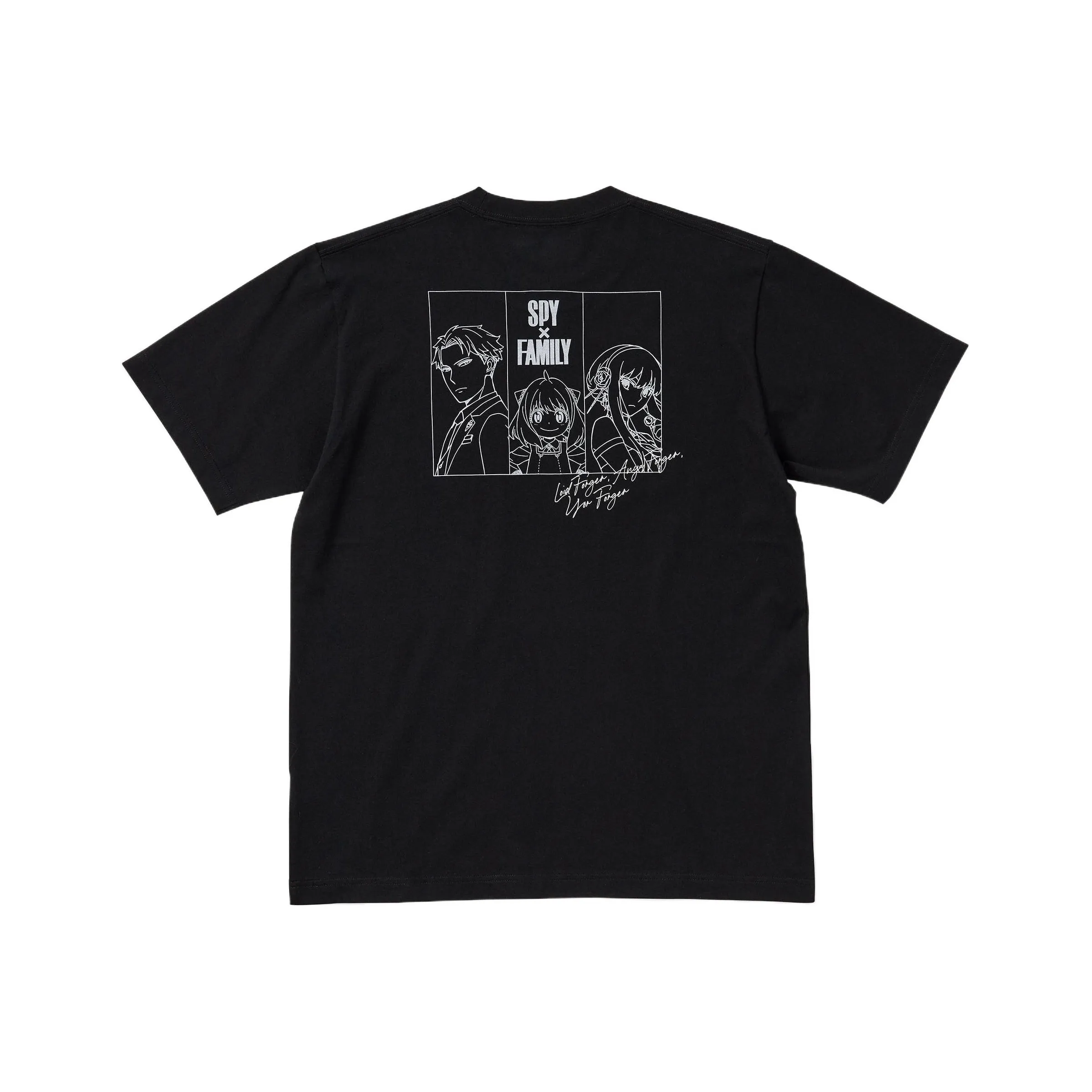 UNIQLO x SPY Family SS22 T-Shirt Unisex Black UNIQLO x SPY Family SS22 Т-Рубашка Унисекс Черная
