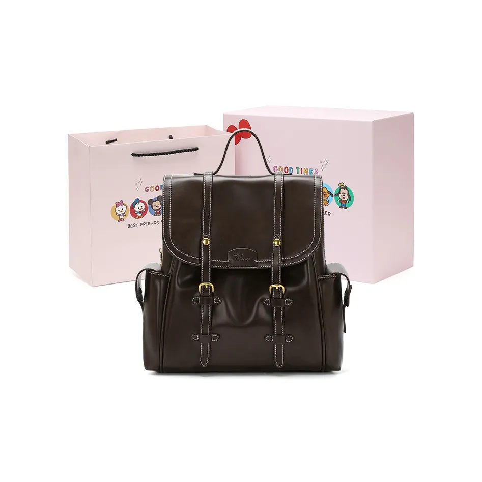 Disney Mickey Series ПУ (полиуретан) Рюкзак Стандартный Женский Коричневый