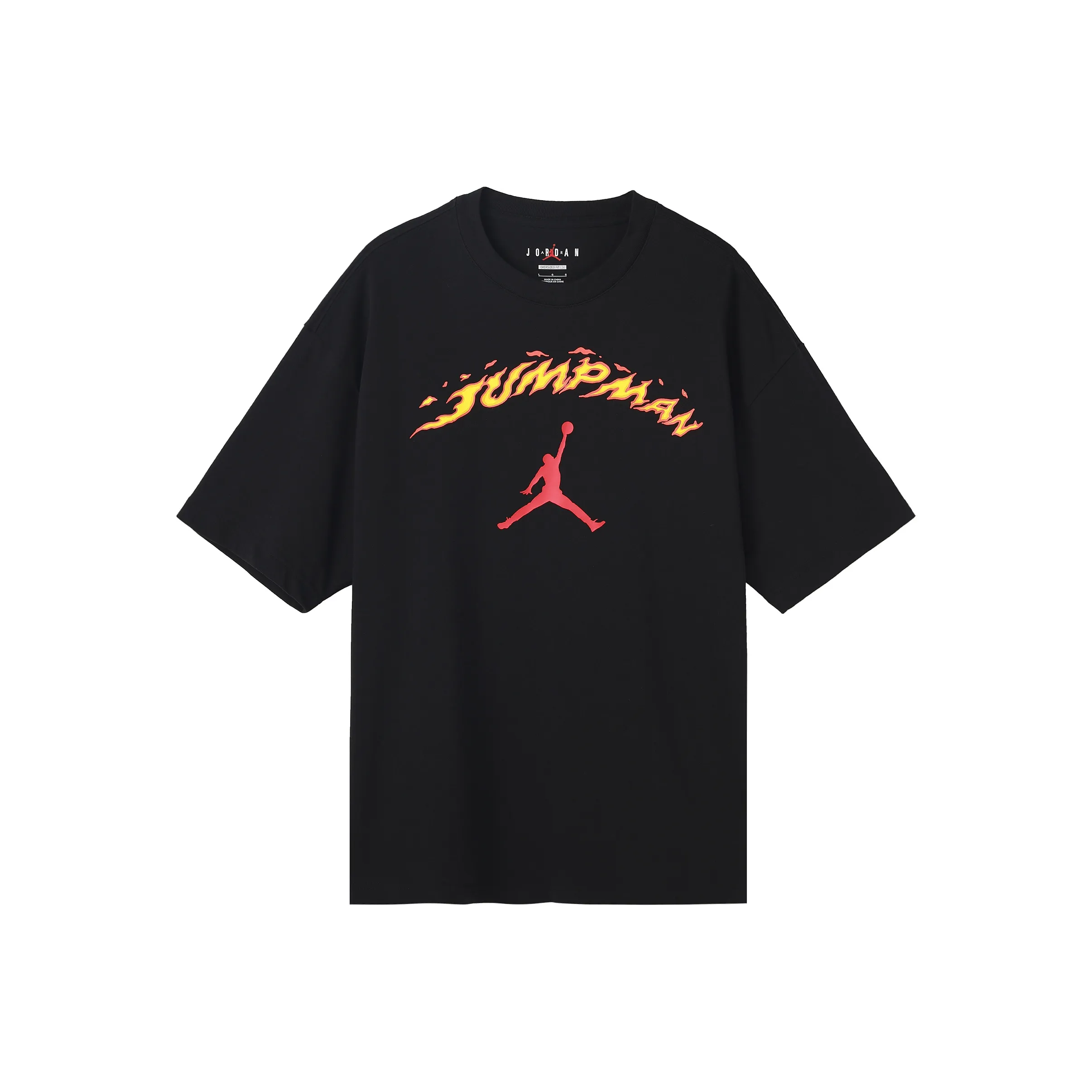 Jordan Drop Shoulder Sleeve T-Shirt Men's Black