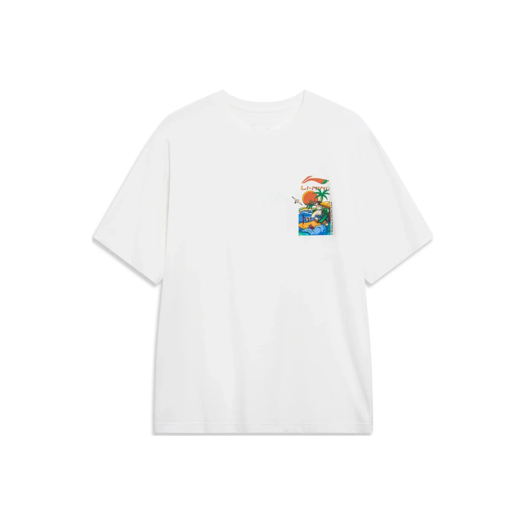LiNing Sports Lifestyle Collection Sports Trendy Collection T Shirt Men's White