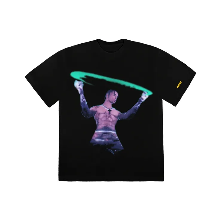 TRAVIS SCOTT Черная унисекс футболка