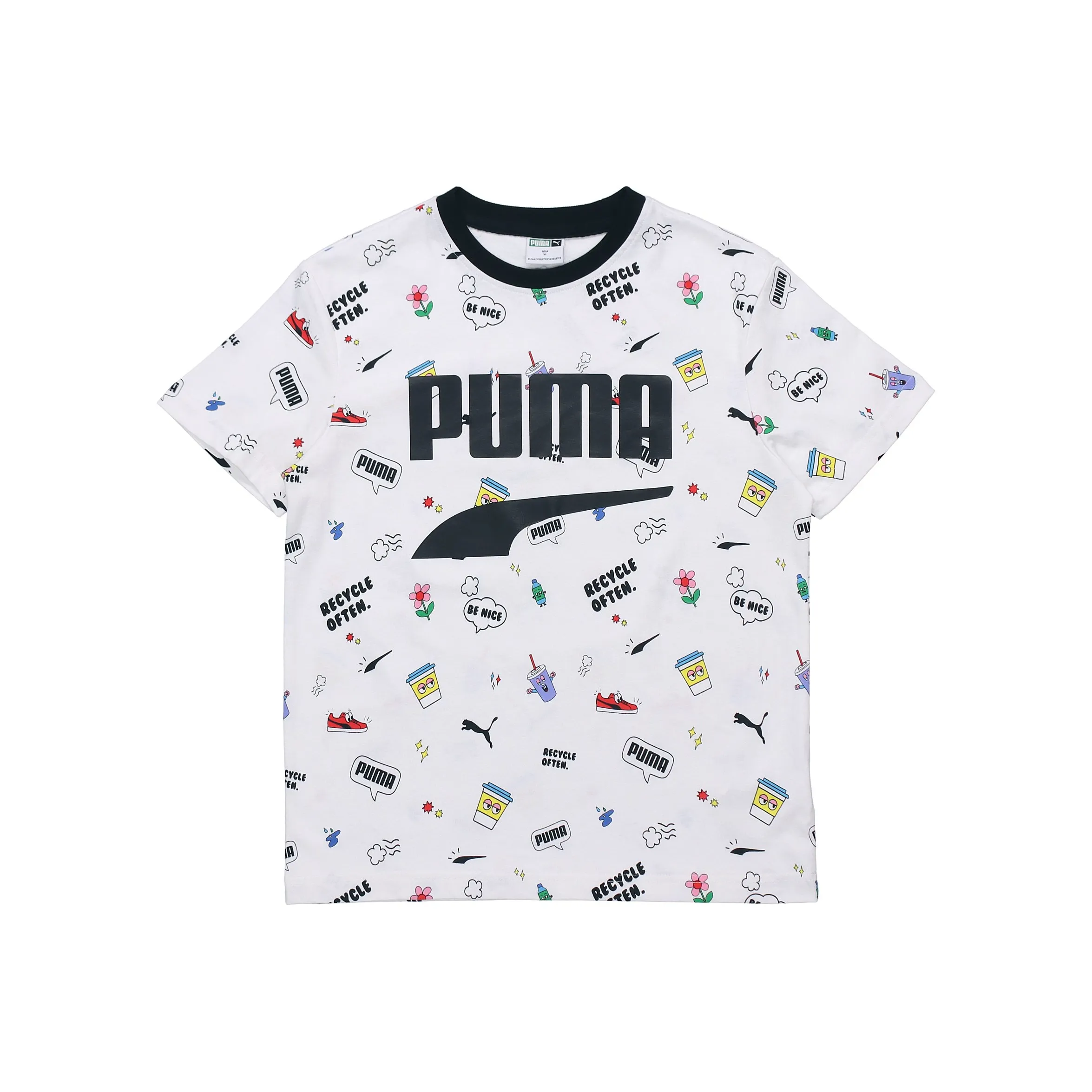 PUMA Set in Sleeve T Shirt Men's White