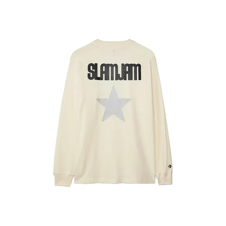 Converse X Slam Jam T Shirts Men's Ecru