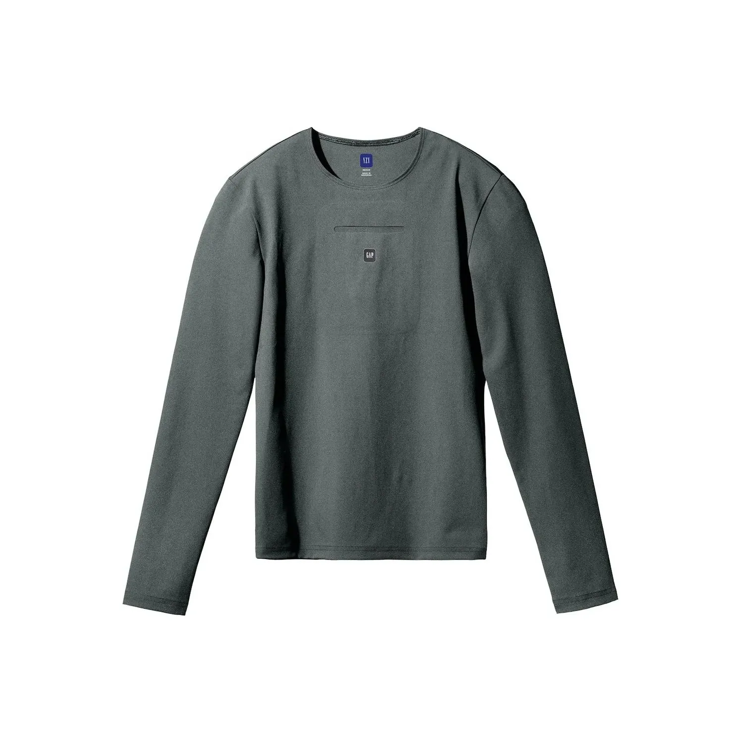 YEEZY x Gap X Balenciaga Длинный рукав Вторая кожа Т-рубашка Мужская Темно-зеленый