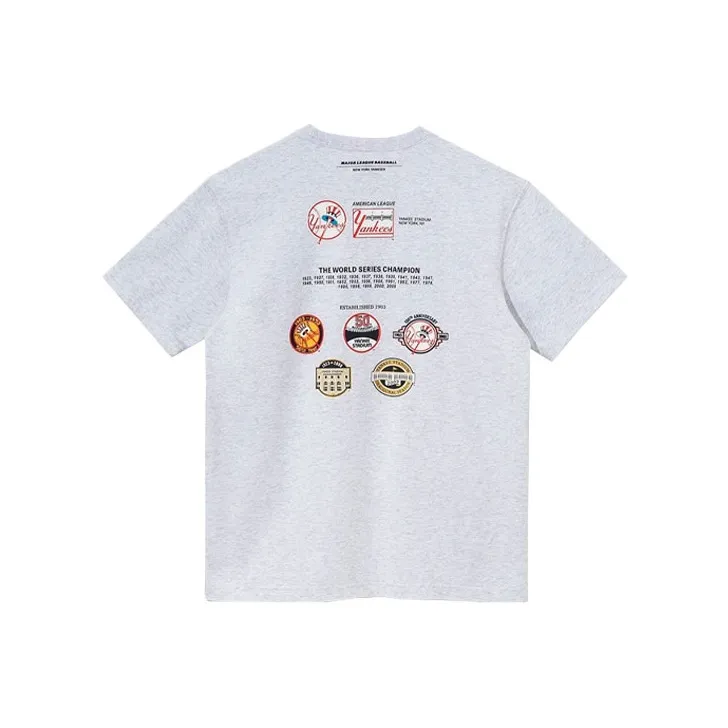 New Era Прямой крой T-рубашка Унисекс Серый