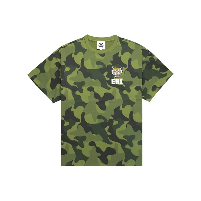 ED HARDY X T Shirts Unisex Army Green