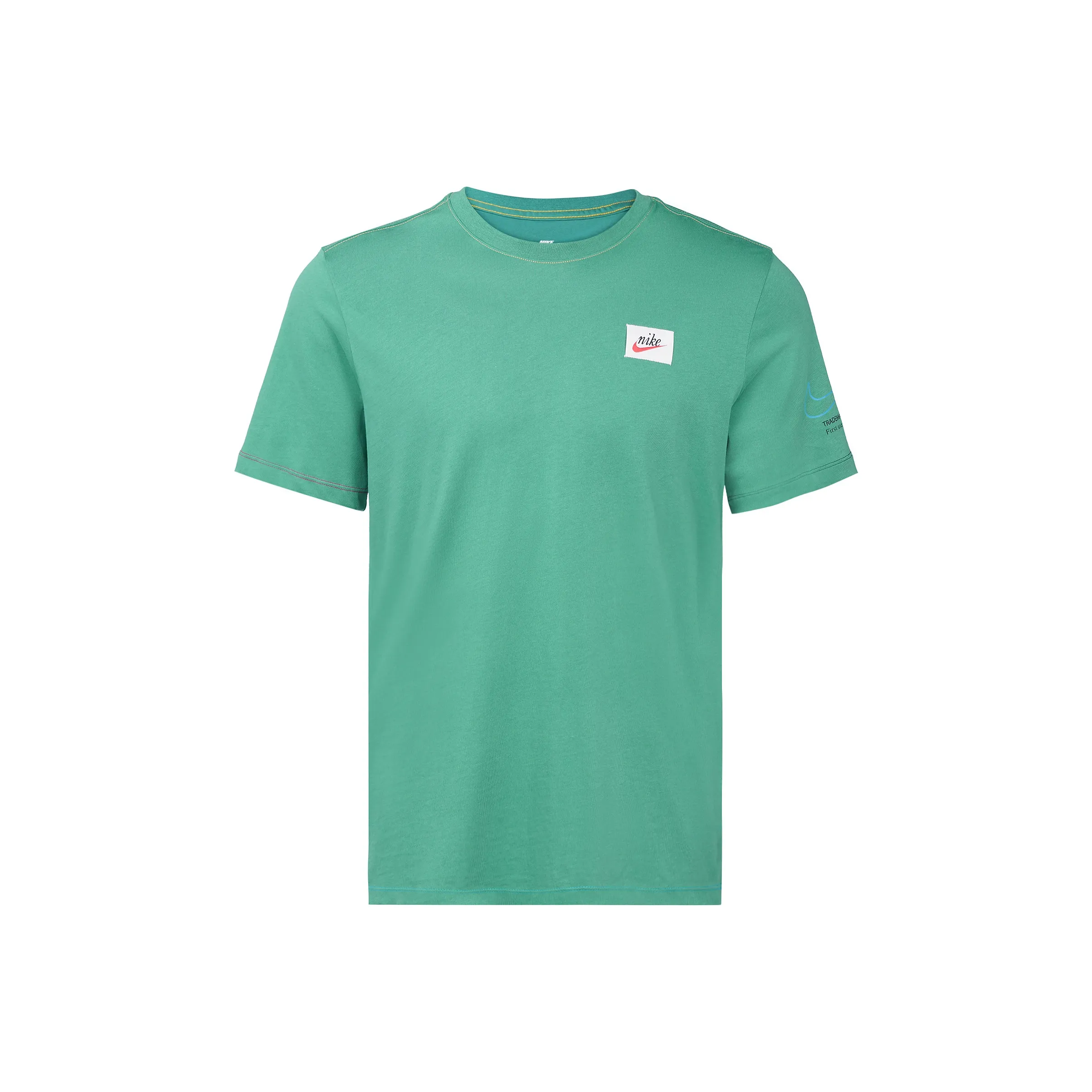 Nike Светло-зеленые Мужские T-рубашки