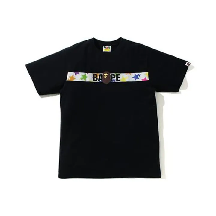Bape Sta Pattern Tape Ape Head Tee