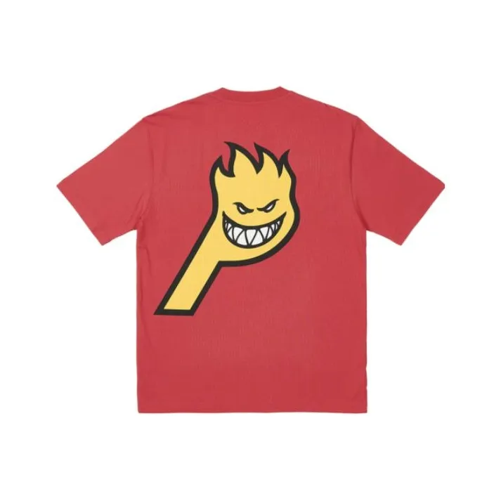 PALACE X Spitfire Co Branded Series T Shirt Unisex Red