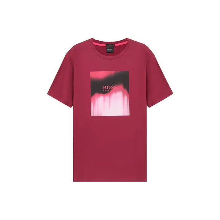 Hugo Boss Мужские рубашки T из бургунди