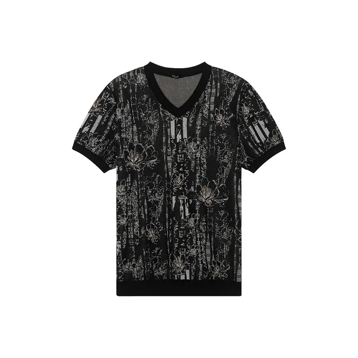 LIU·JO UOMO SS21 Straight T Shirt Men's Black Gray