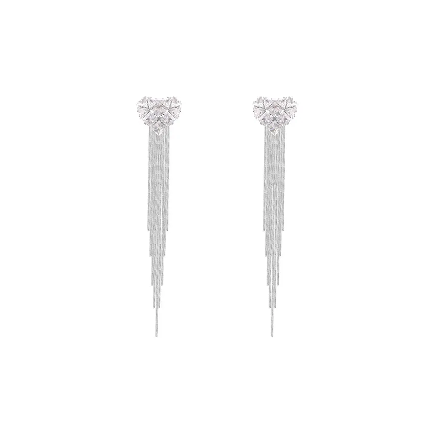 Серьги Peach Tea с цирконием женские