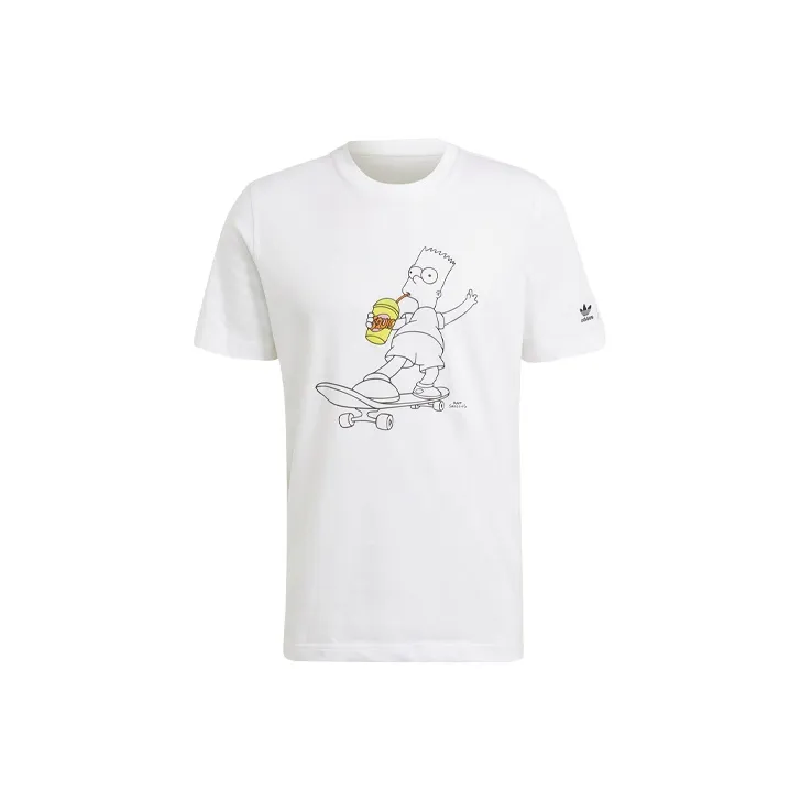 Adidas Originals x The Simpsons T-Shirt Мужской Белый