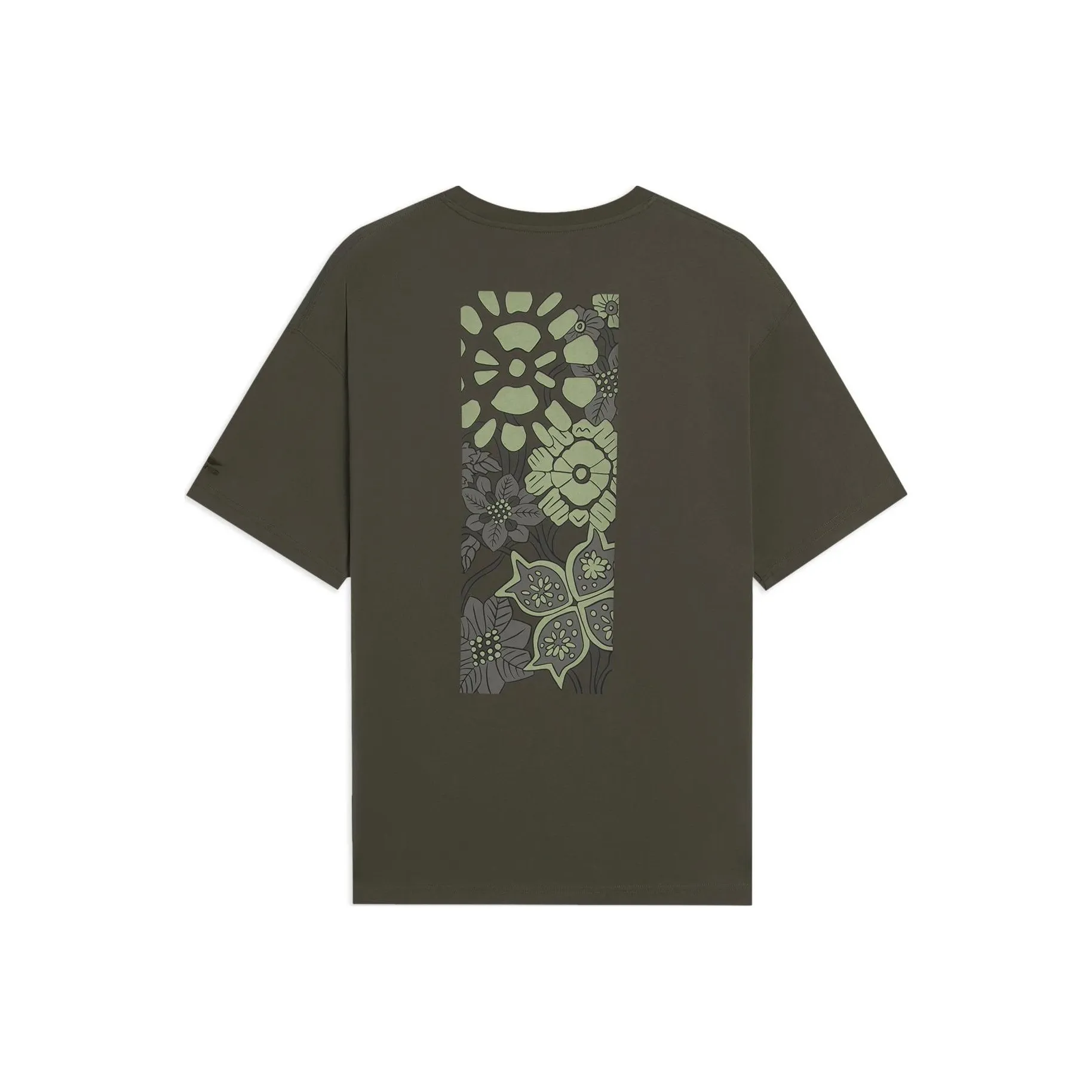LiNing Sports Lifestyle Collection Sports Trendy Collection T Shirt Unisex Dark Olive Green