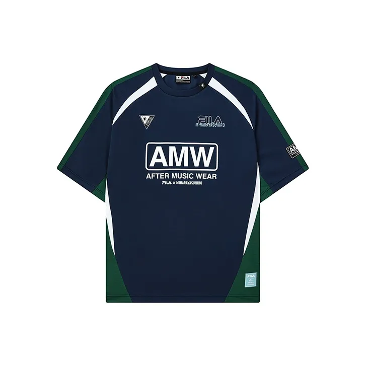 FILA MIHARA YASUHIRO Collaboration Collection T Shirt Men's Dark Azure Blue