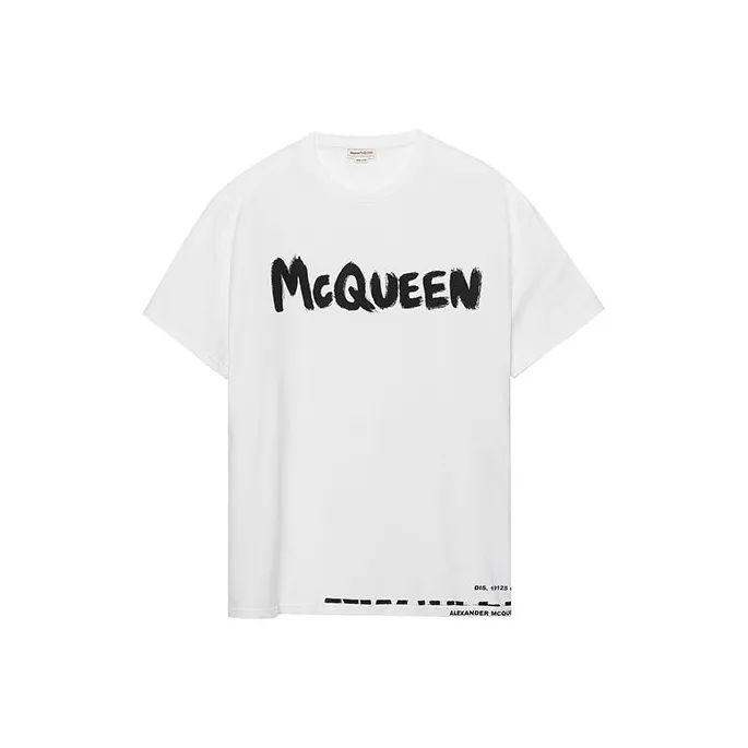 Alexander McQueen Logo Printed Crewneck T Shirt