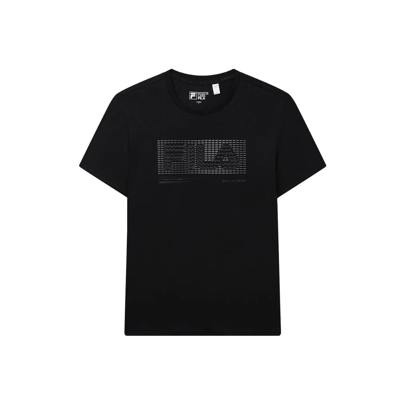 FILA Set in Sleeve T Shirt Men's Jet Black