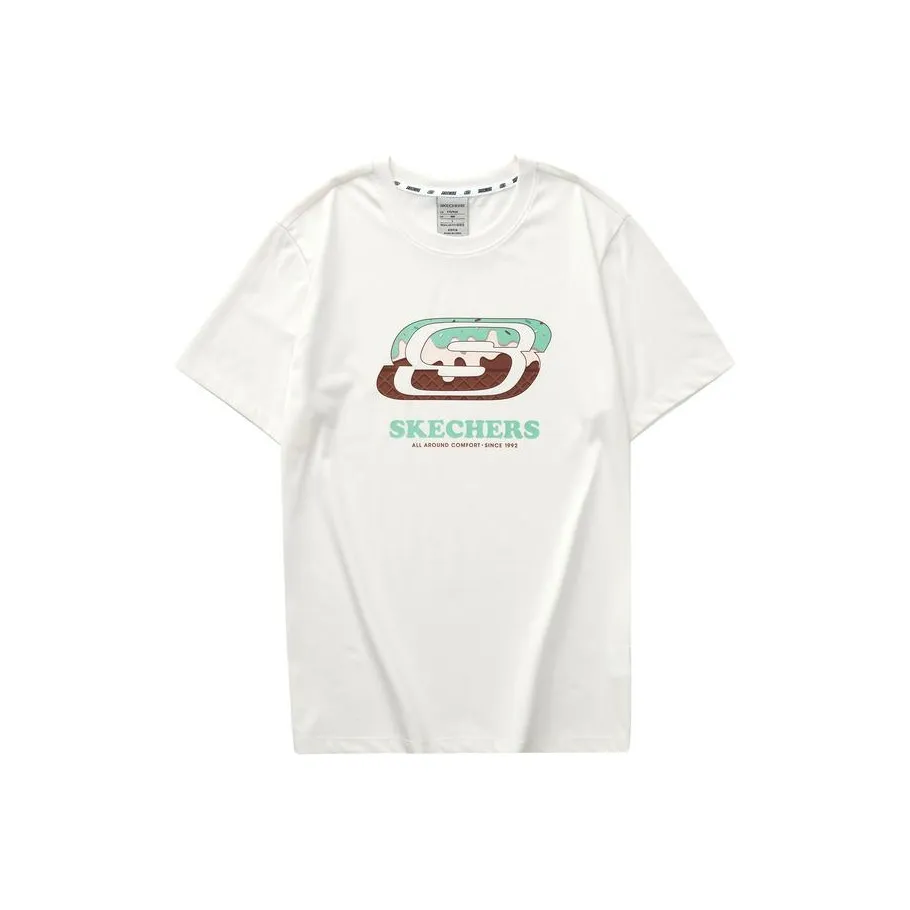 Skechers Ice Cream Series T-Shirt Унисекс Зефирно-белый