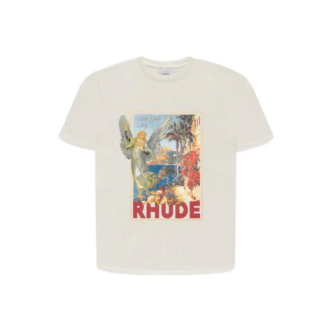 RHUDE T Shirts Unisex Ecru